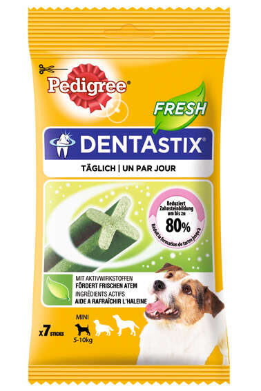 Pedigree Hundeleckerlis Dentastix Fresh für junge & kleine Hunde